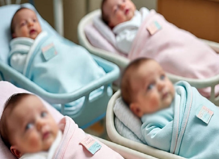  एक महिला ने अपने तीसरे प्रसव के दौरान 04 बच्चों को जन्म दिया