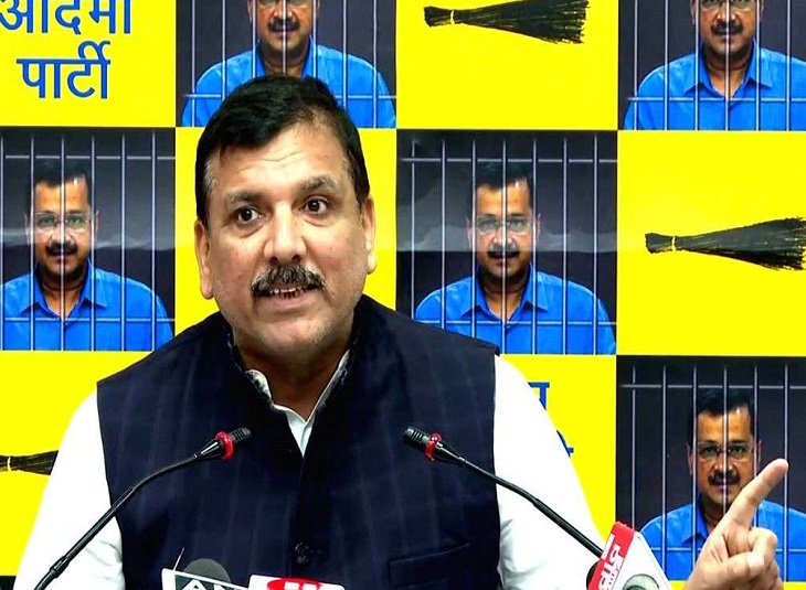 छत्तीसगढ़ में संजय सिंह ने भाजपा सरकार पर साधा निशाना