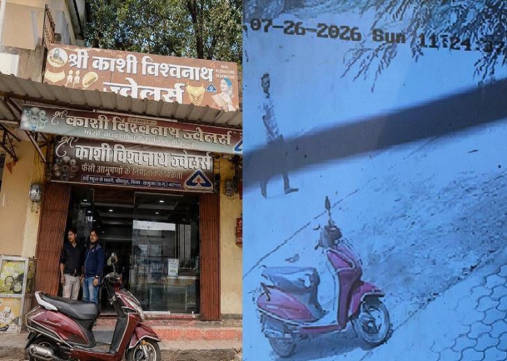 काशी विश्वनाथ ज्वैलर्स से करीब 1 करोड़ के जेवरात की उठाईगिरी, CCTV में कैद आरोपी
