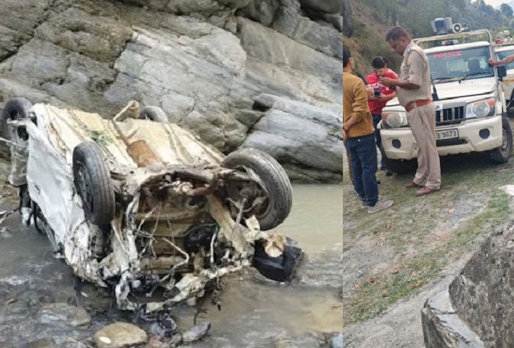 चंबा के चुराह में दर्दनाक सड़क हादसा, खाई में गिरी कार में चार की मौत