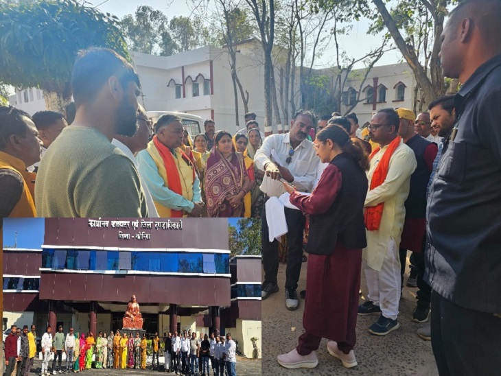 धौराटिकरा सहकारी समिति में प्रबंधक के समर्थन में साहू समाज समर्थन में आया।