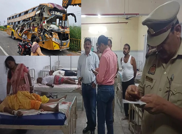 जौनपुर जिले में सड़क हादसे में 04 लोगों की मौत 09 गंभीर घायल