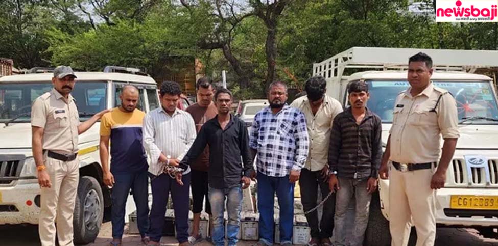 रायपुर की कंपनी में डाका डालने वाले 7 डकैत पकड़े गए.